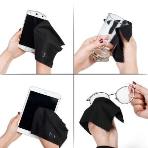 Custom logo microfiber eyeglasses lens cleaning cloth glasses clean cloth phone TV camera screen wipes