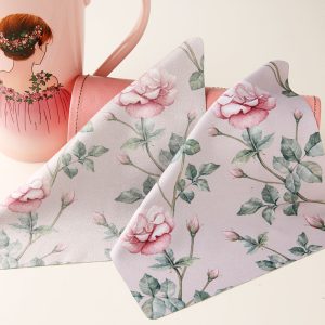 New arrival Rose Flower Glasses Cloth Microfiber Glasses Cleaning Cloth For Glasses Lens Phone Screen Jewelry Cleaning Wipes