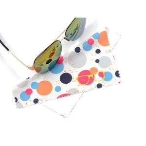 Custom Digital Printing Microfiber Glasses Cleaning Cloth Sunglasses Cloth