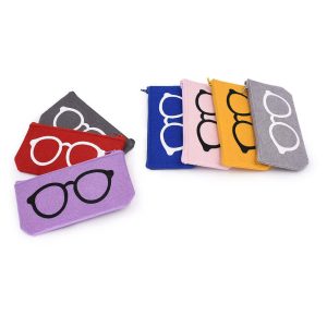 Custom Logo Soft Glasses Bags Eyeglasses Pouch Drawstring Pouch Bags Sunglasses Bag