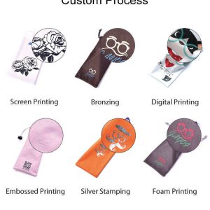 East sunshine Custom logo Velvet Sunglasses packing pouch Bag Drawstring Eyeglasses storage Pouch Glasses Packaging Bag