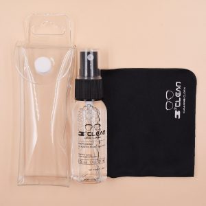 30ml Glasses Cleaner Cleaning Solution Spray with Microfiber Glasses Cleaning Cloth Set For Lens Phone Screen Cleaning Wipes