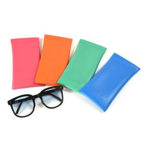 East sunshine PU Leather squeeze top Sunglasses organizer pouch Bag spring top Glasses storage Bag Eyeglasses packaging Pouch