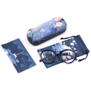 Sunglasses Eyewear Packing Glasses Cases Box Set with Glasses Cloth Eyeglasses Case Pouch