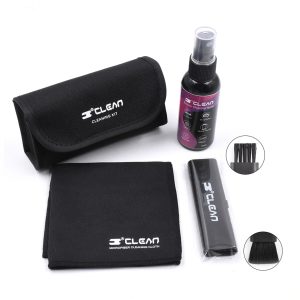 Eyeglasses Cleaning Kit Glasses Soft Bag Cleaning Brush Screen Cleaning Spray with Microfiber Cloth