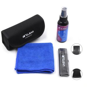 Eyeglasses Cleaning Kit Glasses Soft Bag Cleaning Brush Screen Cleaning Spray with Microfiber Cloth (5)