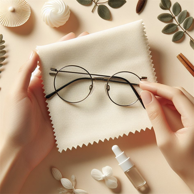 Eyeglass cleaning cloths for improved clarity: a new option in microfiber technology