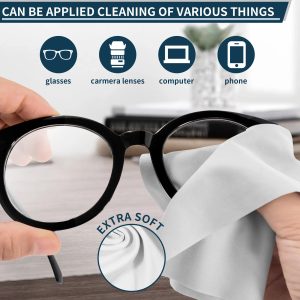 Wholesale Custom Print Microfiber Glasses Cleaning Cloth Sunglasses Cleaning Wipe Cloth Custom Logo Eyeglass Lens Cleaning Cloth