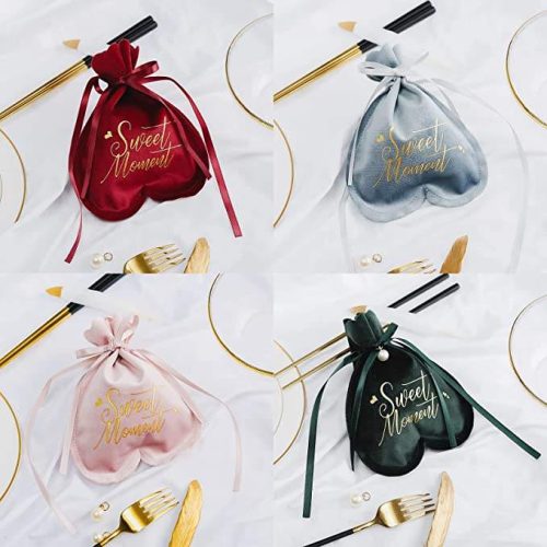 New arrivals jewelry bag luxury velvet drawstring gift pouch for candy with logo customized (6)