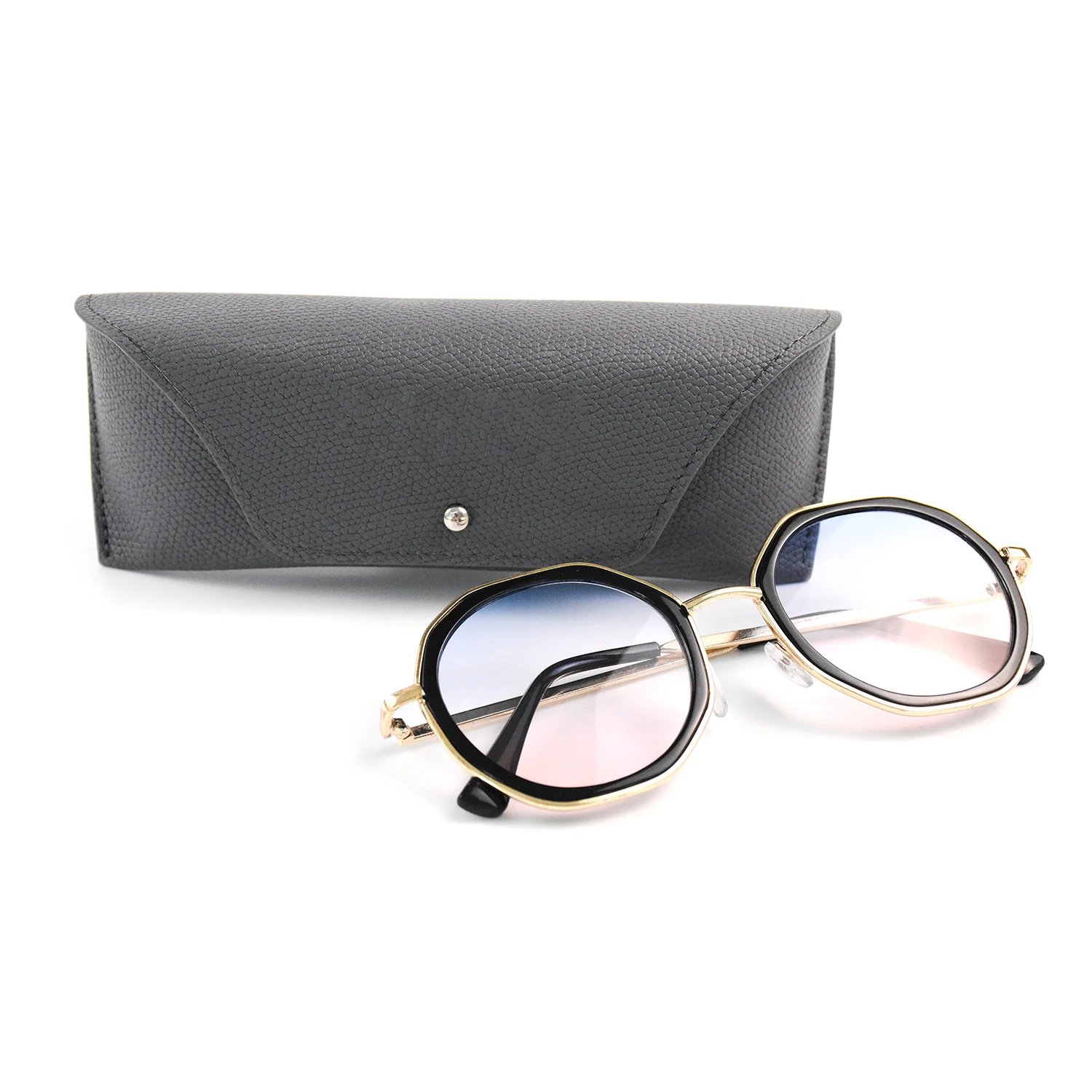 Unisex Fashion Glasses Case PU Leather Protector Protective Case Reading Portable Sunglasses Bag Accessories