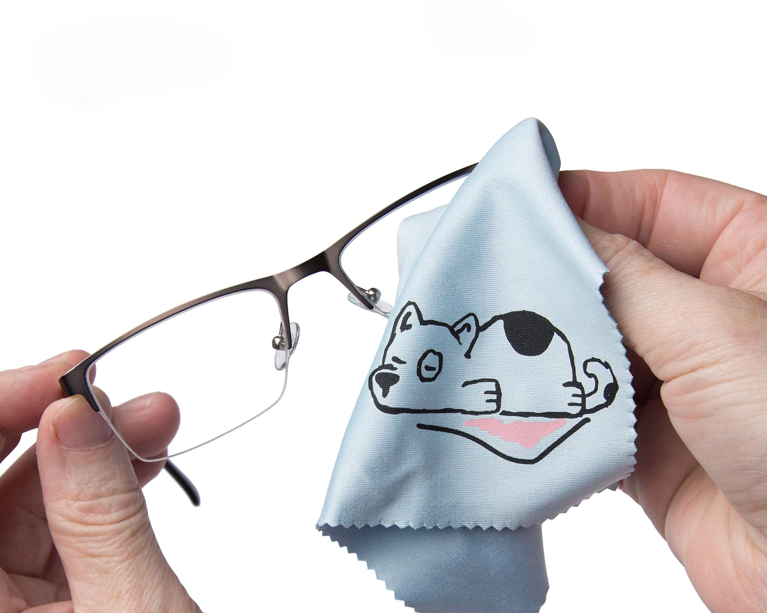 Cartoon Microfiber Cleaning Cloth Fabric Cleaner For Polishing Lens Glasses Phone Computer Screen with Custom Logo