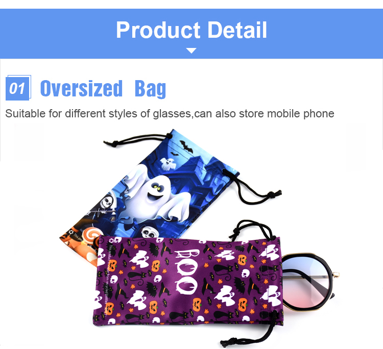 Cheaper soft drawstring custom logo microfiber eye glasses sunglasses bag pouch