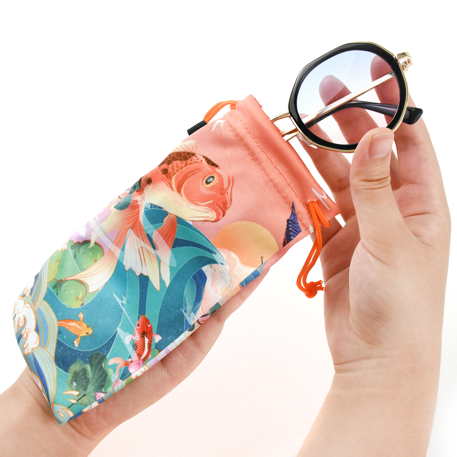 East-Sunshine High Quality Soft Glasses Bag Custom Logo Microfiber Sunglasses Pouches Bags