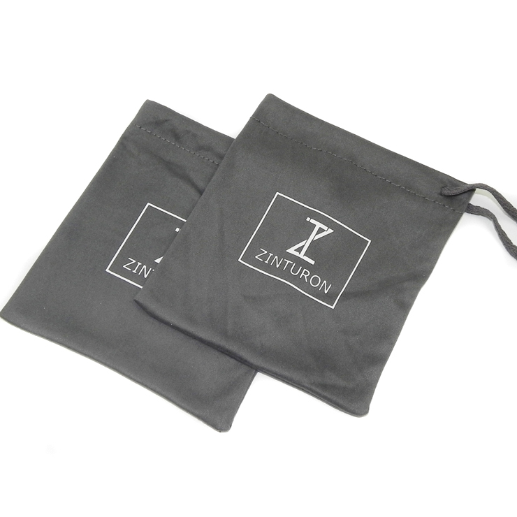 Screen Printed Microfiber Sack for Business Card Holder