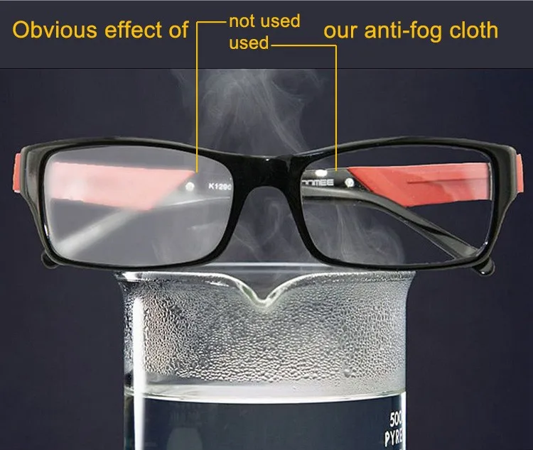 Promotional 10*12cm microfiber anti fog eye glasses cloth with factory price