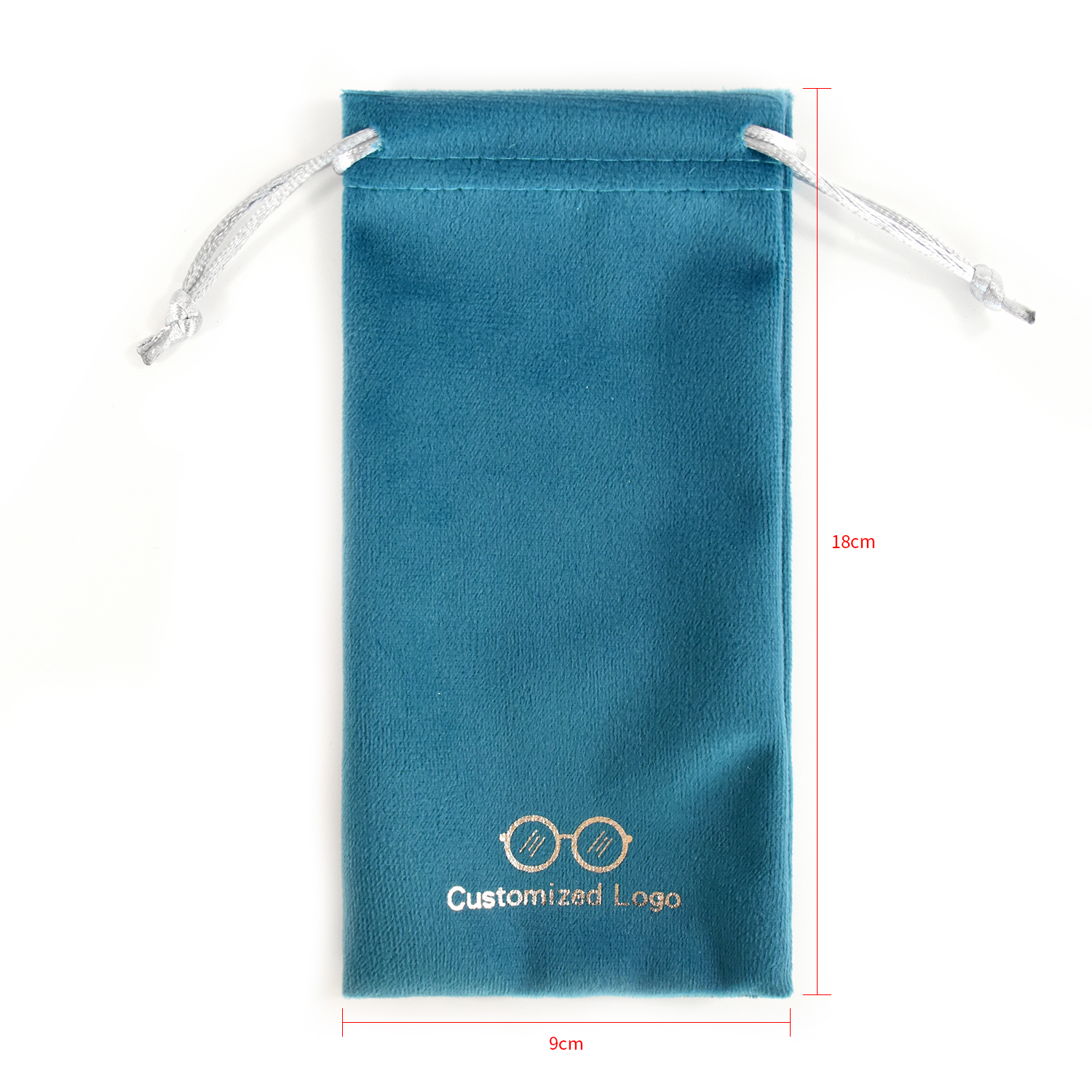 East sunshine Custom logo Velvet Sunglasses packing pouch Bag Drawstring Eyeglasses storage Pouch Glasses Packaging Bag