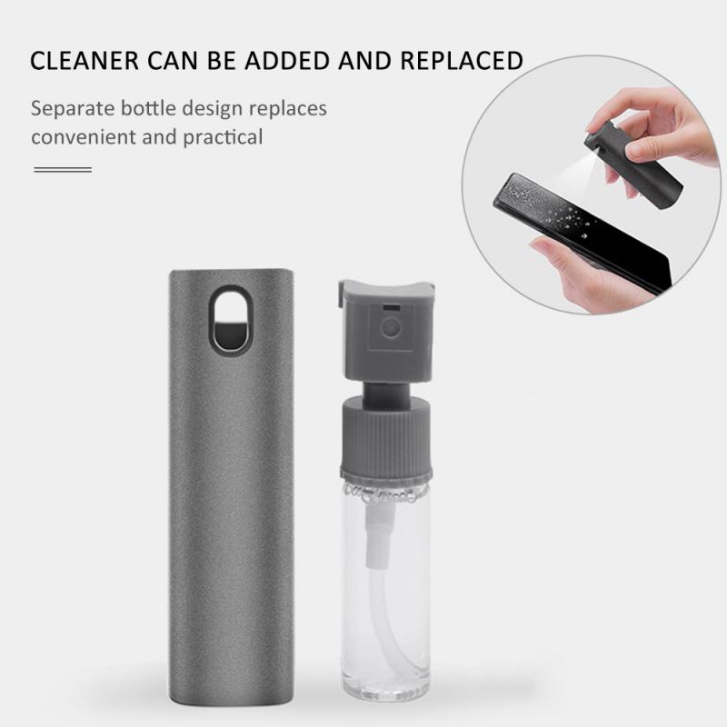 Phone screen cleaning spray dusting microfiber cleaning kit screen cleaning bottle with refill liquid carton packaging